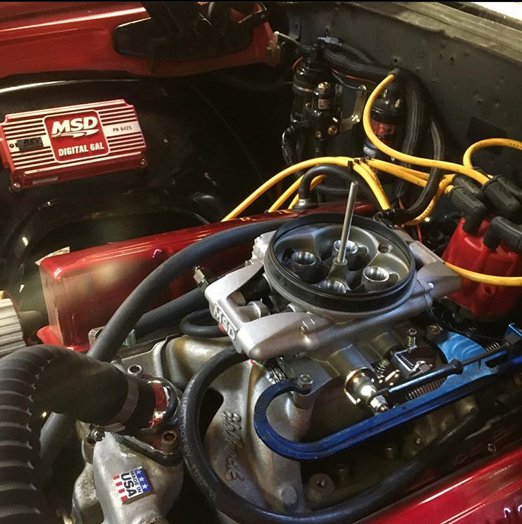 MSD efi conversion on a Chevy 350 in a 1971 Chevelle. 